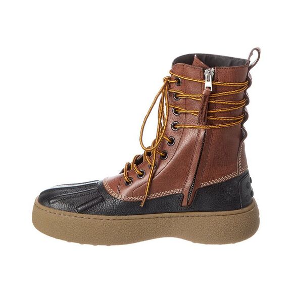 Moncler X Tod’S X Palm Angels Leather Boot, Brown - Picture 2 of 5